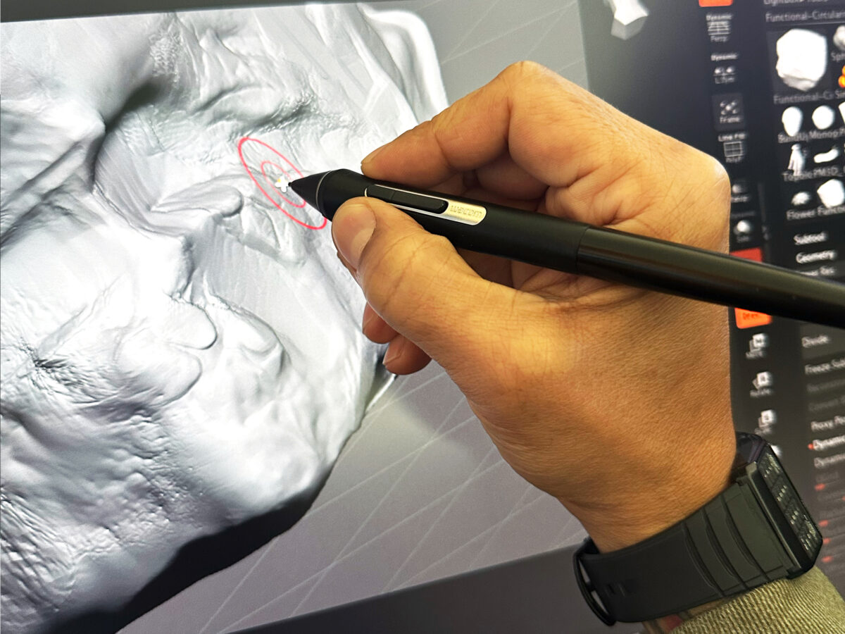 Detail of a rock formation using zbrush