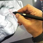 smal image showing detail of a rock formation using zbrush